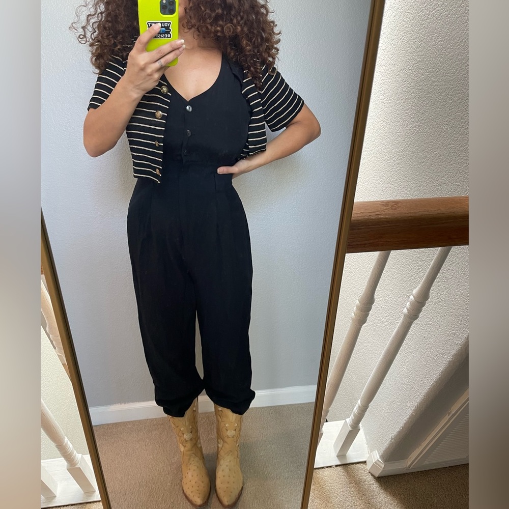 90’s Menu jumpsuit Vintage size 8 fits like a S - Picture 4 of 16
